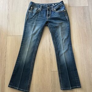 Miss Me Cleo Stitched Low Rise Bootcut Jeans